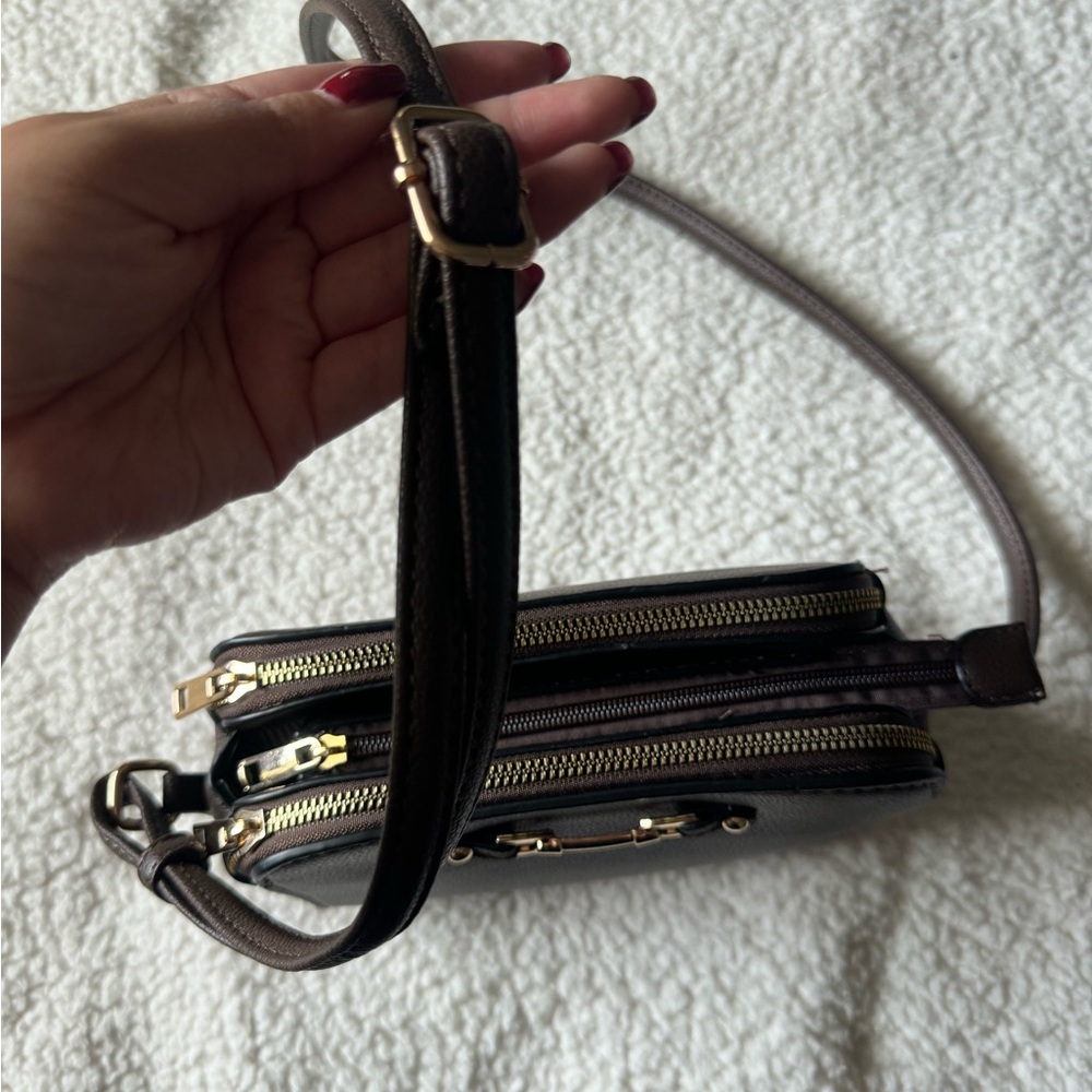 Chocolate brown crossbody bag - Picture 3 of 8